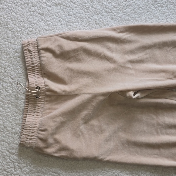 RSQ Velour Beige Sweatpants - Picture 6 of 10